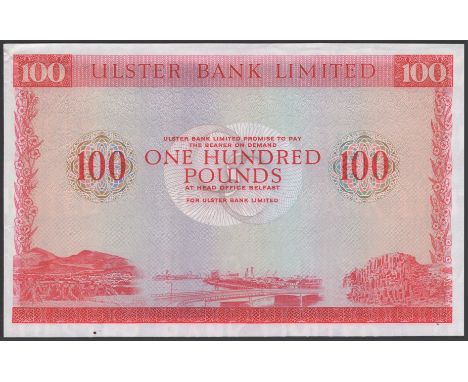 Ulster Bank Limited, complete proof for £100, ND (1 October 1982), no serial number or signature, printed on watermark paper,