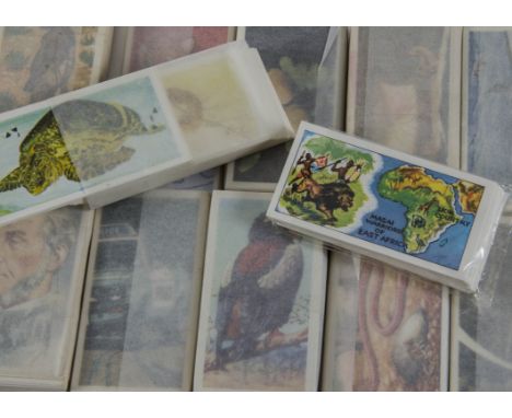 Trade Cards, Mixture, a collection of sets to include Brooke Bond Asian Wildlife, Trees In Britain, Unexplained Mystery, Wood