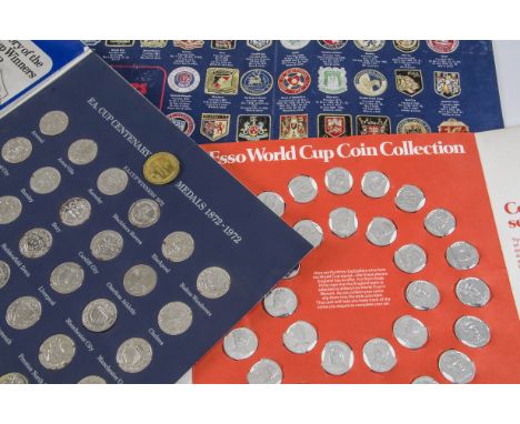 Trade Coins and Ephemera, Football, a collection of Coin sets to include Sainsburys The Official England Squad 1998 and 2004,