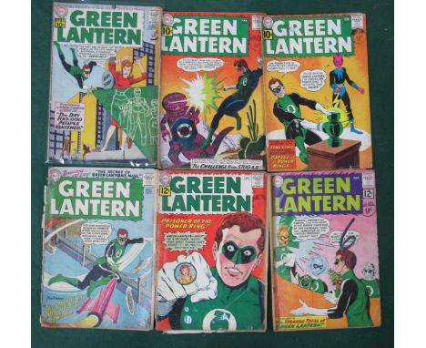 Six Green Lantern Comics by DC comprising of #4 (poor), #7 (tear to spine), #8, #9, #10 (poor), #11 (sellotape to spine), all