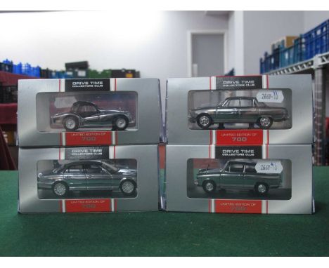 Four Corgi Vanguards 1:43rd Scale Diecast Model Drive Time Collectors Club Limited Edition 'Chrome' model Cars comprising of 