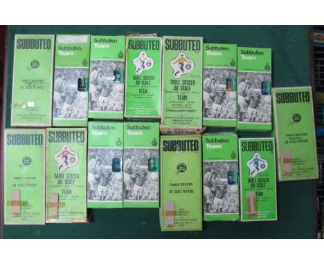 Fifteen Boxed Subbuteo Teams to include QPR, Cardiff City, Oxford, Coventry City, Cork, some teams with faults including dama