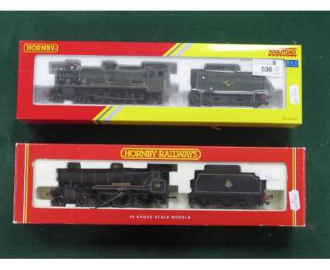 Two Hornby "OO" Gauge/4mm Boxed Steam Tender Locomotives, for repair, Ref No. R2097 4-6-0 "County of Gloucester" BR black, R/