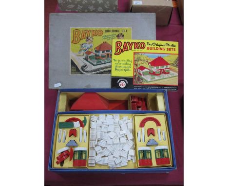 A Post War Bayko Set No.3, boxed with inner tray and instructions, box lid faded.