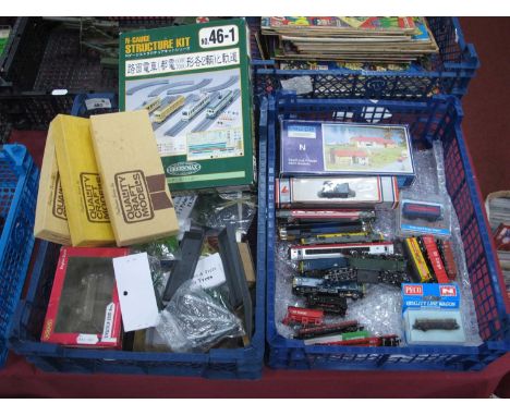 Five 'N' Gauge Diesel Locomotives, for spares and repair, comprising two class 24, a class 08, a class 20, R/No. D8144, a Co-
