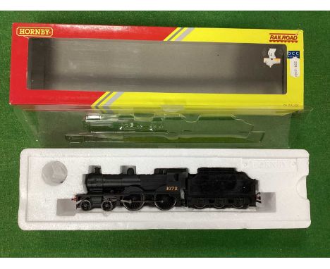 A Hornby "OO"/4mm Ref No. R3276 Locomotive with Six Wheel Tender, L.M.S black, R/No. 1072 - DCC ready, overpainting to tender