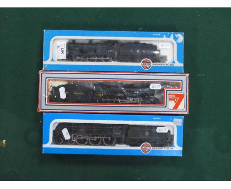 Three Boxed "OO" Gauge Locomotives and Tenders comprising of Hornby 4-6-0, R/No. E1664, 'Liverpool', BR Black, (incorrect box