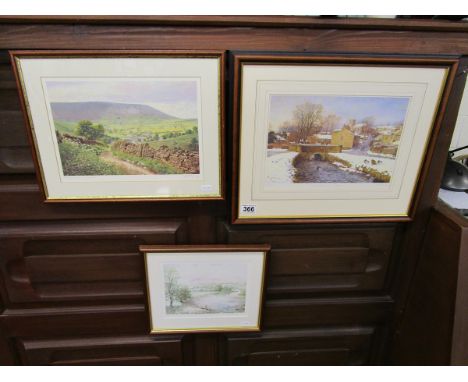 3 L/E signed prints - Rural scenes