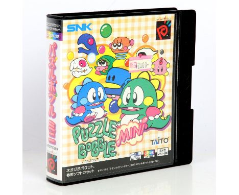 Puzzle Bobble Mini SNK Neo Geo Pocket - Boxed. This item is fully tested and comes complete in box with its original manual. 