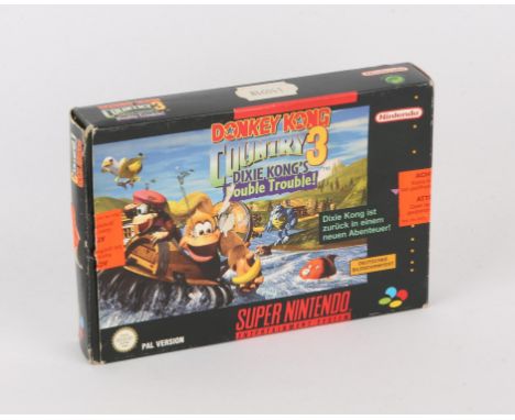 Donkey Kong Country 3 Dixie Kong's Double Trouble - Super Nintendo SNES - Boxed & Complete. In good condition with the origin