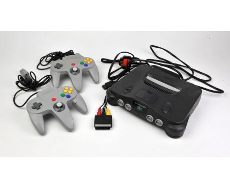 Nintendo 64 Console, Black, Unboxed & Extra Controller. 