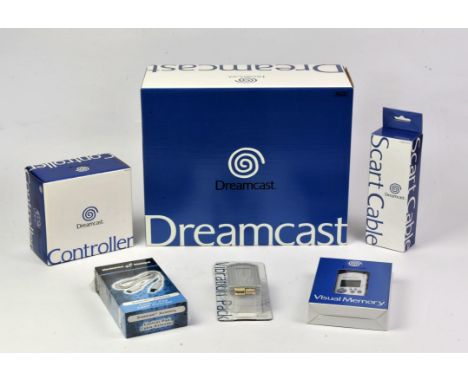 SEGA Dreamcast Console & Accessories Sealed. This lot contains the following unused/sealed items: DREAMCAST CONSOLE PAL - The