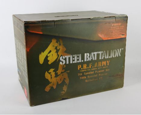 Steel Battalion - Controller, Outer-Box, Innards & Manual - XBOX. This lot contains a fully complete in box copy of Steel Bat