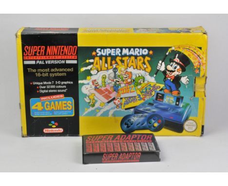 SNES - Super Nintendo Entertainment System - Boxed - Super Mario All-Stars Edition. This lot features a fully working and PAT