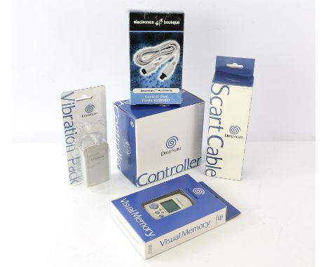 SEGA Dreamcast Accessories - Sealed/Unused. This lot contains a number of sealed and/or unused Sega Dreamcast accessorie: Off