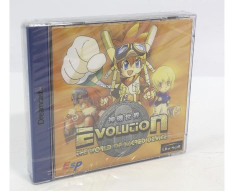 Evolution The World of Sacred Device - SEGA Dreamcast - Factory Sealed. Condition Report:  Item is factory sealed and in exce