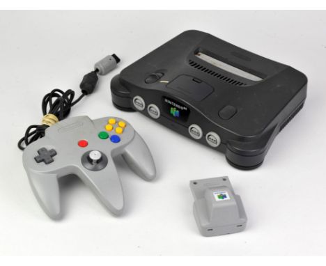 Nintendo - N64 console This lot contains an untested and incomplete N64 console. It features the console, one official contro