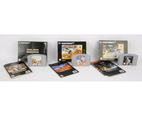 Nintendo 64 Star Wars Collection of Boxed Games. This lot contains three boxed and complete with manual Star Wars games. Star