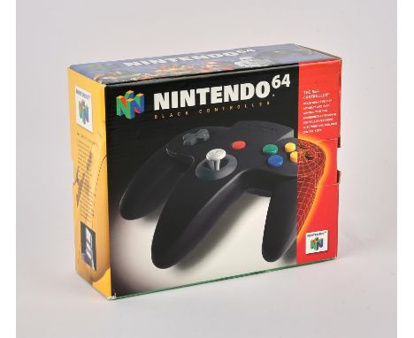 Nintendo 64 Black Controller - Boxed. This lot contains a boxed copy of the Black N64 controller. This item has never been us