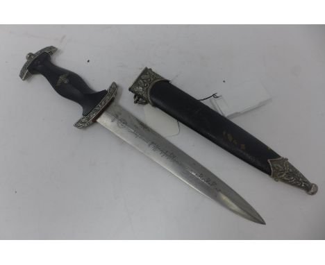 A reproduction SS Ordnance dagger, the blade marked 'Meine Ehre heißt Treue', total length 37cm 