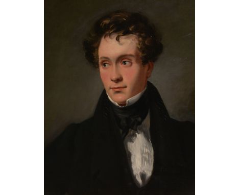 French School (circa 1830) - Portrait of a Gentleman  Oil on board 64 x 50cm (25 1/4 x 19 5/8in.)  Provenance: The collection