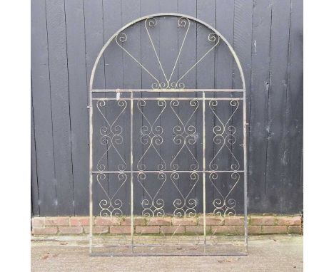 A large wrought iron garden gate, 130 x 200cm