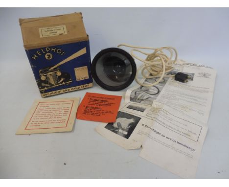 A Helphos Searchlight and Hand Lamp in original box. 