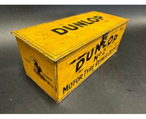 A large Dunlop No. 2 Motor Tyre repair outfit tin. 