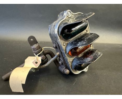 A 1933 Wilcot traffic light style indicator as fitted to 1930s Morris'.