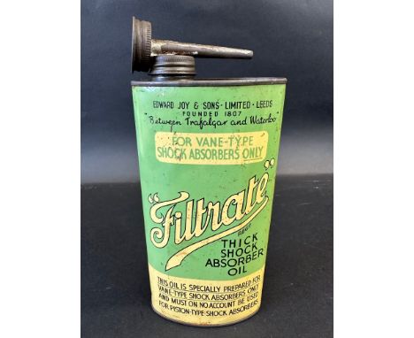 A Filtrate Thick Shock Absorber Oil oval can, in light green, 