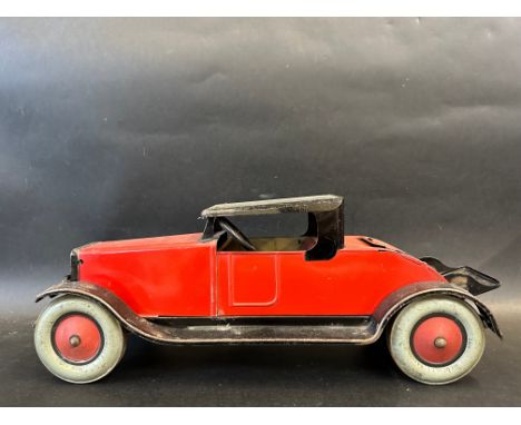 A rare large scale Chien tinplate model of a 1920s American motor car.