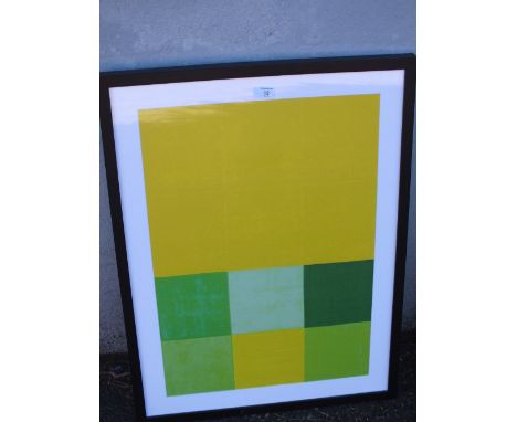 KING &amp; McGAW FRAMED AND GLAZED MODERN PRINT, DURAZZO 2006 BY VLADA FIERI - OVERALL 78 CM X 72.5 CM