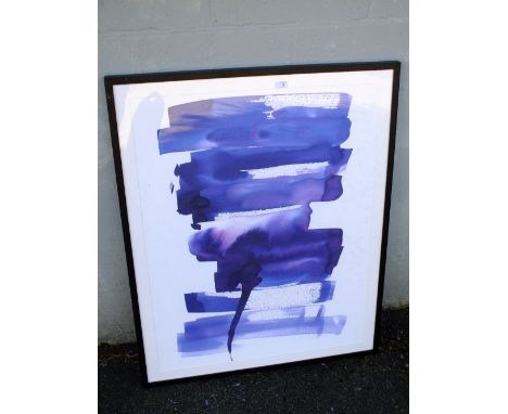 KING &amp; McGAW FRAMED AND GLAZED MODERN PRINT, METROPOLIS BY AMY SIA - OVERALL 113 CM X 90 CM