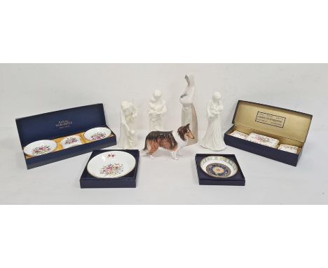 Royal Worcester figure First Steps, another Sweet Dreams, another Once upon a time, Royal Doulton collie dog, Royal Worcester