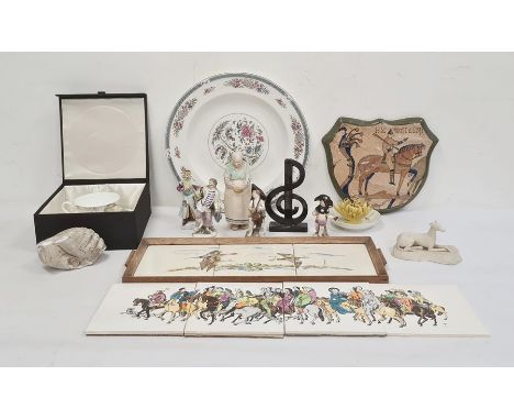 Quantity decorative ceramics to include four various porcelain figures, possibly 18th century&nbsp;Condition ReportPlease see
