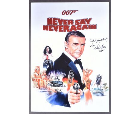 Never Say Never Again (1983 James Bond movie starring Sean Connery) - Valerie Leon autographed replica movie poster, signed w