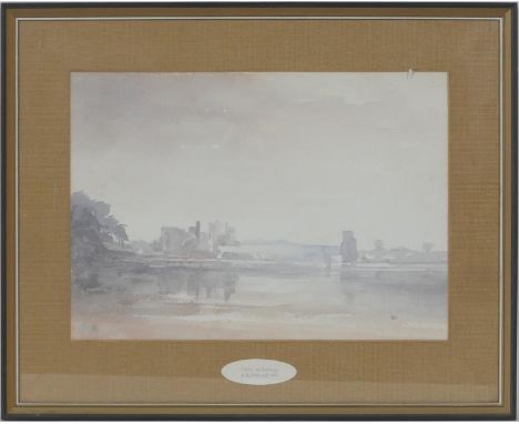 A R Catherall (active late 20th Century), Conwy Castle, watercolour, signed with a monogram, dated 1975, 32cm x 44cm (Please 