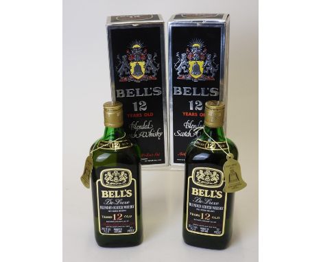 Bell's De Luxe, 12YO blended Scotch whisky (2 bts, boxed) (Please note condition is not noted. We strongly advise viewing to 
