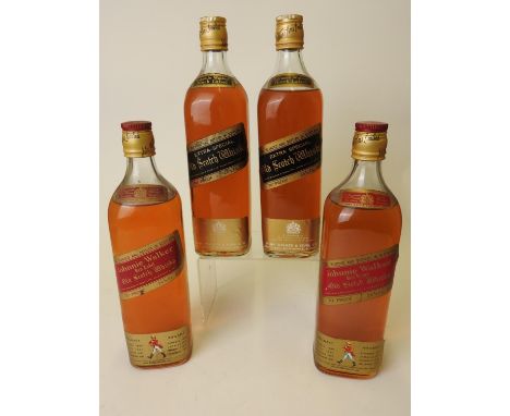 Johnnie Walker Black Label, blended Scotch whisky (2 bts); also Johnnie Walker Red Label, blended Scotch whisky (2 bts) (4) (