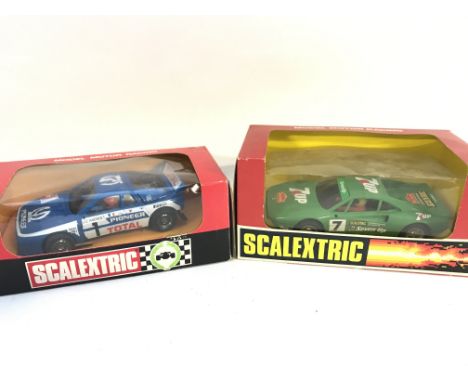 2 Boxed Spanish Scalextric Cars A Ferrari GTO and a Lancia Rally.