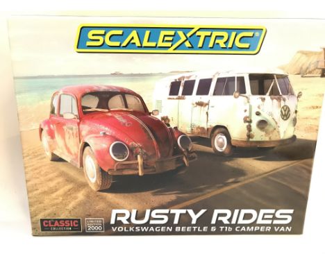 A Boxed Scalextric Classic Collection Rusty Riders Twin Set.