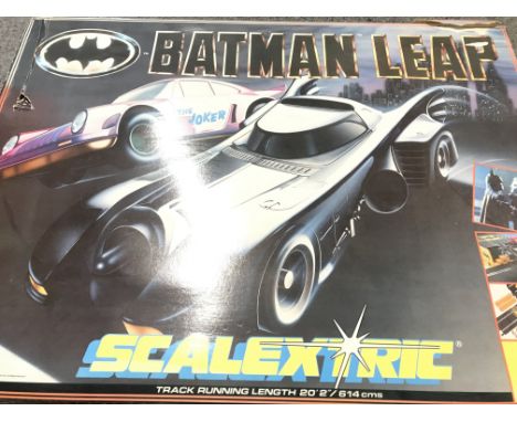 A Boxed Scalextric Batman Leap Set.