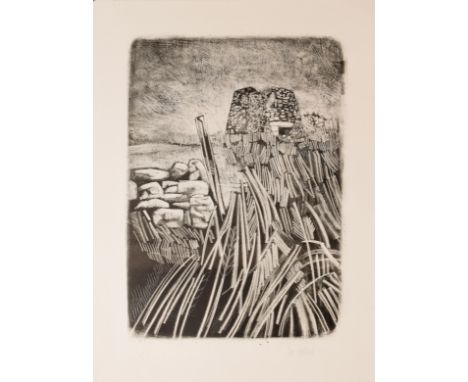 •Ken Holland (20th century), Landscape, lithograph, signed, dated 97 and inscribed AP in pencil to lower margin, 42 x 30cm, u