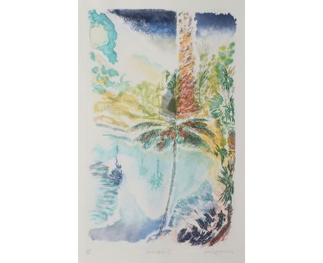 •Peter Eastham (born 1956), "Sintra Gardens II", coloured lithograph, signed, numbered 154/200, inscribed with title in penci