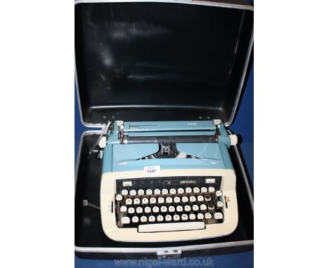 An Imperial Typewriter, cased Safari