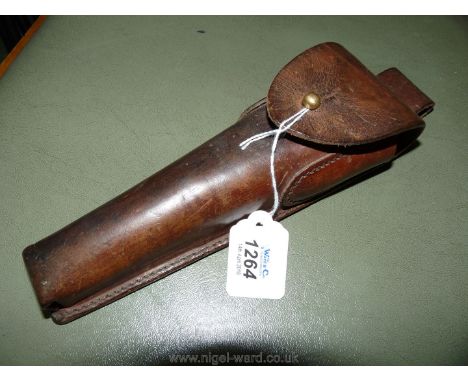 A Belgium Army leather belt Case by O. De Haerinck