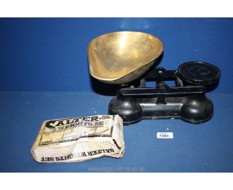 A set of Salters Scales with weights