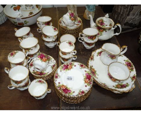 A quantity of Royal Albert ''Old Country Roses'' Tea/Coffee service including ten tea cups and saucers, eight coffee cans and