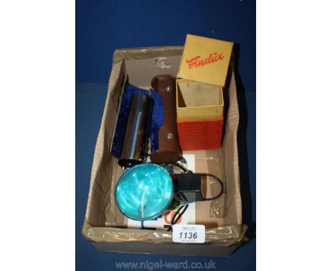 A boxed Finelux pour Appareil Argentique and Polaroid flash Camera attachment