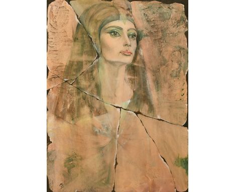 Magda Bednar, 'Egyptian Fantasy', 20" x 15", along with 3 other works by the same hand of animals, and an indistinctly signed